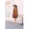 imageDisamer Womens Summer Dress 2025 Casual Button Down V Neck Sleeveless Boho Floral Beach Sundresses Vacation ALine DressesFlower Rose