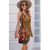imageDisamer Womens Summer Dress 2025 Casual Button Down V Neck Sleeveless Boho Floral Beach Sundresses Vacation ALine DressesFlower Rose