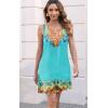 imageDisamer Womens Summer Dress 2025 Casual Button Down V Neck Sleeveless Boho Floral Beach Sundresses Vacation ALine DressesFlower Vine Green