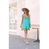 imageDisamer Womens Summer Dress 2025 Casual Button Down V Neck Sleeveless Boho Floral Beach Sundresses Vacation ALine DressesFlower Vine Green