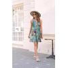 imageDisamer Womens Summer Dress 2025 Casual Button Down V Neck Sleeveless Boho Floral Beach Sundresses Vacation ALine DressesFlower Violet