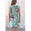 imageDisamer Womens Summer Dress 2025 Casual Button Down V Neck Sleeveless Boho Floral Beach Sundresses Vacation ALine DressesFlower Violet