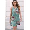 imageDisamer Womens Summer Dress 2025 Casual Button Down V Neck Sleeveless Boho Floral Beach Sundresses Vacation ALine DressesFlower Violet
