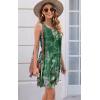 imageDisamer Womens Summer Dress 2025 Casual Button Down V Neck Sleeveless Boho Floral Beach Sundresses Vacation ALine DressesFlower Wallpaper Emerald