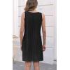 imageDisamer Womens Summer Dress 2025 Casual Button Down V Neck Sleeveless Boho Floral Beach Sundresses Vacation ALine DressesLiu Black