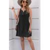 imageDisamer Womens Summer Dress 2025 Casual Button Down V Neck Sleeveless Boho Floral Beach Sundresses Vacation ALine DressesLiu Black