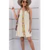imageDisamer Womens Summer Dress 2025 Casual Button Down V Neck Sleeveless Boho Floral Beach Sundresses Vacation ALine DressesPrint Flower Middle