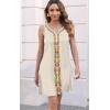 imageDisamer Womens Summer Dress 2025 Casual Button Down V Neck Sleeveless Boho Floral Beach Sundresses Vacation ALine DressesPrint Flower Middle