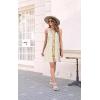 imageDisamer Womens Summer Dress 2025 Casual Button Down V Neck Sleeveless Boho Floral Beach Sundresses Vacation ALine DressesPrint Flower Middle