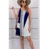 imageDisamer Womens Summer Dress 2025 Casual Button Down V Neck Sleeveless Boho Floral Beach Sundresses Vacation ALine DressesStriped Geometric
