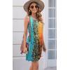 imageDisamer Womens Summer Dress 2025 Casual Button Down V Neck Sleeveless Boho Floral Beach Sundresses Vacation ALine DressesStriped Tone