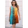 imageDisamer Womens Summer Dress 2025 Casual Button Down V Neck Sleeveless Boho Floral Beach Sundresses Vacation ALine DressesStriped Tone
