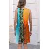 imageDisamer Womens Summer Dress 2025 Casual Button Down V Neck Sleeveless Boho Floral Beach Sundresses Vacation ALine DressesStriped Tone