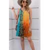 imageDisamer Womens Summer Dress 2025 Casual Button Down V Neck Sleeveless Boho Floral Beach Sundresses Vacation ALine DressesStriped Tone