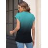 imageWomens Summer Tops Spring Outfits 2025 Fashion Casual Dressy T Shirts Cap Sleeve Workout Clothes Going Out Trendy VacationDye Double