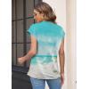 imageWomens Summer Tops Spring Outfits 2025 Fashion Casual Dressy T Shirts Cap Sleeve Workout Clothes Going Out Trendy VacationFlower Sea