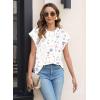 imageWomens Summer Tops Spring Outfits 2025 Fashion Casual Dressy T Shirts Cap Sleeve Workout Clothes Going Out Trendy VacationFlower Strew