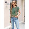 imageWomens Summer Tops Spring Outfits 2025 Fashion Casual Dressy T Shirts Cap Sleeve Workout Clothes Going Out Trendy VacationFlower Wallpaper