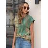 imageWomens Summer Tops Spring Outfits 2025 Fashion Casual Dressy T Shirts Cap Sleeve Workout Clothes Going Out Trendy VacationFlower Wallpaper
