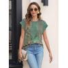 imageWomens Summer Tops Spring Outfits 2025 Fashion Casual Dressy T Shirts Cap Sleeve Workout Clothes Going Out Trendy VacationFlower Wallpaper