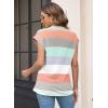 imageWomens Summer Tops Spring Outfits 2025 Fashion Casual Dressy T Shirts Cap Sleeve Workout Clothes Going Out Trendy VacationPrint Colour