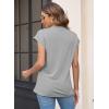 imageWomens Summer Tops Spring Outfits 2025 Fashion Casual Dressy T Shirts Cap Sleeve Workout Clothes Going Out Trendy VacationPrint Summer