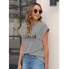 imageWomens Summer Tops Spring Outfits 2025 Fashion Casual Dressy T Shirts Cap Sleeve Workout Clothes Going Out Trendy VacationPrint Summer