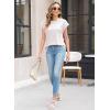 imageWomens Summer Tops Spring Outfits 2025 Fashion Casual Dressy T Shirts Cap Sleeve Workout Clothes Going Out Trendy VacationPure Apricot