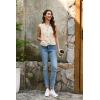 imageDisamer Sleeveless Sweater Vest for Women Crochet Knit Button Down Crop Cardigan Sleeveless Tank Tops with PocketsColor Apricot
