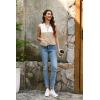 imageDisamer Sleeveless Sweater Vest for Women Crochet Knit Button Down Crop Cardigan Sleeveless Tank Tops with PocketsDouble Apricot