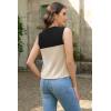 imageDisamer Sleeveless Sweater Vest for Women Crochet Knit Button Down Crop Cardigan Sleeveless Tank Tops with PocketsDouble Black