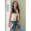 imageDisamer Sleeveless Sweater Vest for Women Crochet Knit Button Down Crop Cardigan Sleeveless Tank Tops with PocketsTriple Black