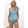 imageDisamer Tank Tops for Women 2025 Summer Casual Button Down Shirts Loose Fit V Neck Sleeveless Tshirt BlouseDewdrop Blue
