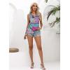 imageDisamer Tank Tops for Women 2025 Summer Casual Button Down Shirts Loose Fit V Neck Sleeveless Tshirt BlousePlaid Purple