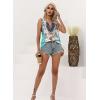 imageDisamer Tank Tops for Women 2025 Summer Casual Button Down Shirts Loose Fit V Neck Sleeveless Tshirt BlouseSerpentine Green