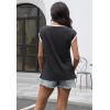 imageDisamer Womens Cap Sleeve Tank Tops 2025 Sleeveless T Shirts Loose Fit Cute Graphic Tees Funny Short Sleeve BlousesPrint Tree