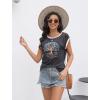 imageDisamer Womens Cap Sleeve Tank Tops 2025 Sleeveless T Shirts Loose Fit Cute Graphic Tees Funny Short Sleeve BlousesPrint Tree