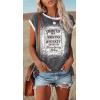 imageDisamer Womens Cap Sleeve Tank Tops 2025 Sleeveless T Shirts Loose Fit Cute Graphic Tees Funny Short Sleeve BlousesPrint Whiskey