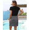 imageWomens Summer Casual Dresses Short Sleeve Striped Dress Boho Beach Vacation Tie Drawstring Waist Sun Dresses with PocketsStriped Black