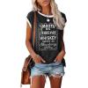 imageDisamer Womens Cap Sleeve Tank Tops 2025 Sleeveless T Shirts Loose Fit Cute Graphic Tees Funny Short Sleeve BlousesPrint Smooth
