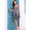 imageDisamer Sun Dresses for Women 2025 Vacation Pleated Summer Dress Trendy Spring Beach Coverups Sleeveless Tank Tshirt SundressDye Blue