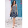 imageDisamer Sun Dresses for Women 2025 Vacation Pleated Summer Dress Trendy Spring Beach Coverups Sleeveless Tank Tshirt SundressDye Blue