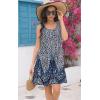 imageDisamer Sun Dresses for Women 2025 Vacation Pleated Summer Dress Trendy Spring Beach Coverups Sleeveless Tank Tshirt SundressDye Blue