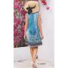 imageDisamer Sun Dresses for Women 2025 Vacation Pleated Summer Dress Trendy Spring Beach Coverups Sleeveless Tank Tshirt SundressFloral Blue
