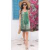imageDisamer Sun Dresses for Women 2025 Vacation Pleated Summer Dress Trendy Spring Beach Coverups Sleeveless Tank Tshirt SundressFloral Green