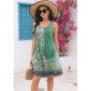 imageDisamer Sun Dresses for Women 2025 Vacation Pleated Summer Dress Trendy Spring Beach Coverups Sleeveless Tank Tshirt SundressFloral Green