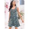 imageDisamer Sun Dresses for Women 2025 Vacation Pleated Summer Dress Trendy Spring Beach Coverups Sleeveless Tank Tshirt SundressGrass Green