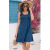 imageDisamer Sun Dresses for Women 2025 Vacation Pleated Summer Dress Trendy Spring Beach Coverups Sleeveless Tank Tshirt SundressPure Navy