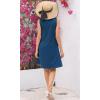 imageDisamer Sun Dresses for Women 2025 Vacation Pleated Summer Dress Trendy Spring Beach Coverups Sleeveless Tank Tshirt SundressPure Navy