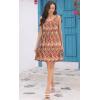 imageDisamer Sun Dresses for Women 2025 Vacation Pleated Summer Dress Trendy Spring Beach Coverups Sleeveless Tank Tshirt SundressStriped Orange